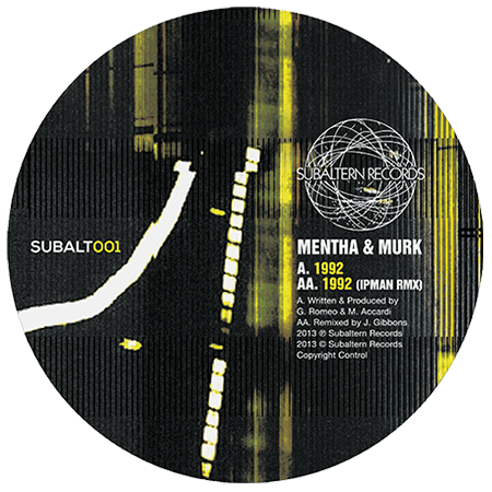 SUBALT001 - Mentha & Murk - 1992 EP